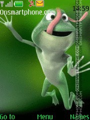 Funny frog es el tema de pantalla