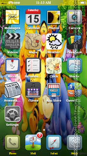 Winnie from Disney Cartoon theme screenshot