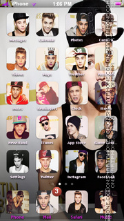 Justin Bieber 07 tema screenshot
