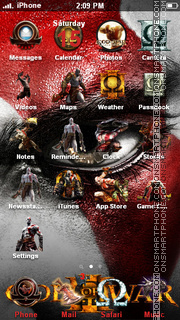 Capture d'écran God Of War 14 thème
