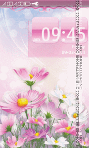 Summer Flowers tema screenshot