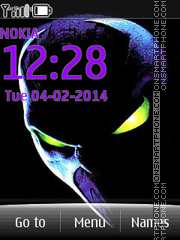 Alien with New Menu Style tema screenshot