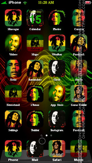 Capture d'écran Bob Marley 15 thème