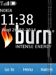 Burn Energy Drink theme screenshot