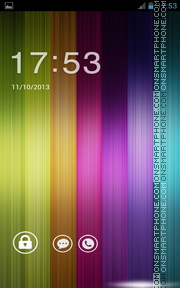 Rainbow Roll Go Locker theme screenshot