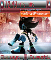 Capture d'écran Shadow Sonic thème