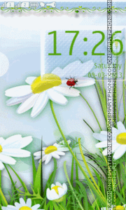 Скриншот темы Chamomile And Ladybug