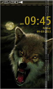 Capture d'écran Wild Wolf thème