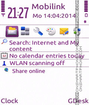 Purple white theme screenshot