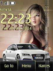 Audi S7 and Sexy Girl Theme-Screenshot