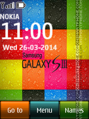 Android S3 Galaxy Icons tema screenshot