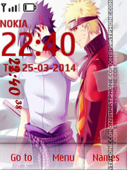 Sasuke and Naruto 01 theme screenshot