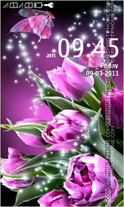 Pink Wedding Bouquet tema screenshot