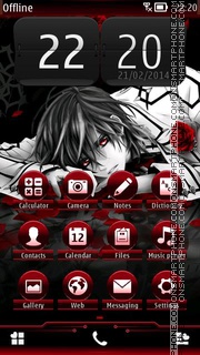 Vampire Knight 01 tema screenshot