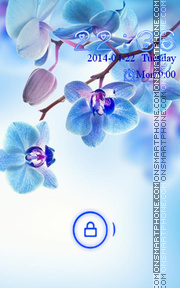 Blue Flower es el tema de pantalla