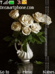 White roses tema screenshot