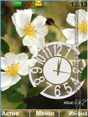 Capture d'écran White Flower thème