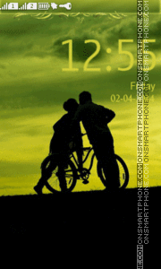 Couple Silhouettes tema screenshot