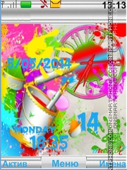 Colors Clock theme screenshot