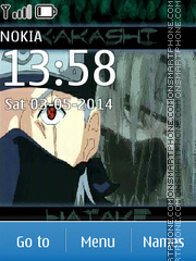 Anime Kakashi Hatake theme screenshot