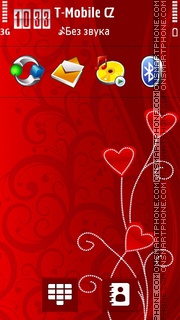 Valentine Hearts 07 tema screenshot