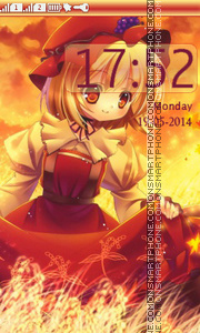 Anime GirL theme screenshot