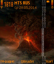 Скриншот темы Volcano