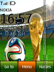 Скриншот темы Fifa Brazil Digital Clock