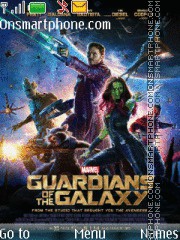 Guardians of the Galaxy tema screenshot