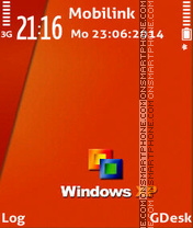 Скриншот темы Window Orange