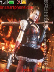 Capture d'écran Harley Quinn Arkham Knight thème