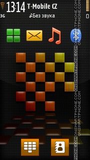 Black Squares tema screenshot
