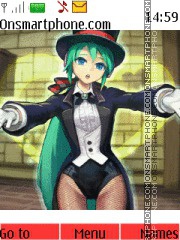 Capture d'écran Hatsune Miku Joker thème