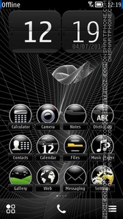 Black Lines 02 tema screenshot
