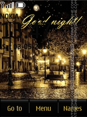 Romantic Night City theme screenshot