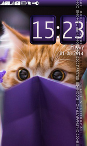 Funny Kitten tema screenshot