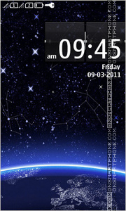 Space Stars theme screenshot