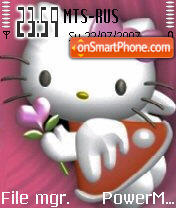 Capture d'écran Kitty Heart thème