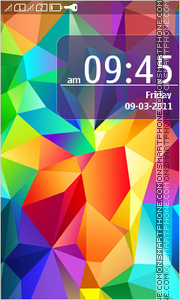 Abstract Galaxy S5 tema screenshot