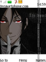 Kuroshitsuji Sebastian theme screenshot