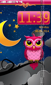 Capture d'écran Silent Owl Night thème