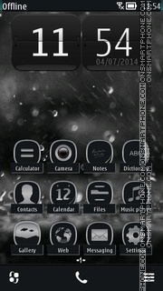 Dark Drops 01 theme screenshot