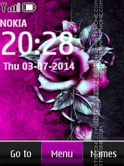 Purple Rose 03 tema screenshot