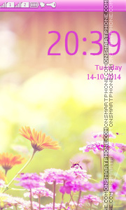 Marigold Lilac Purple tema screenshot