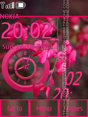 Pink autumn tema screenshot