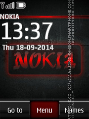 Nokia Red Icons es el tema de pantalla