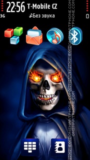 Death Skull tema screenshot