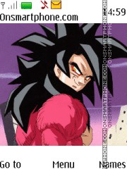 Dragon Ball Z Goku SSJ4 tema screenshot