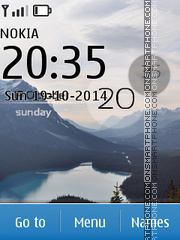 Exotic Clock tema screenshot