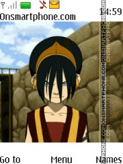 Avatar Toph Beifong Fire tema screenshot